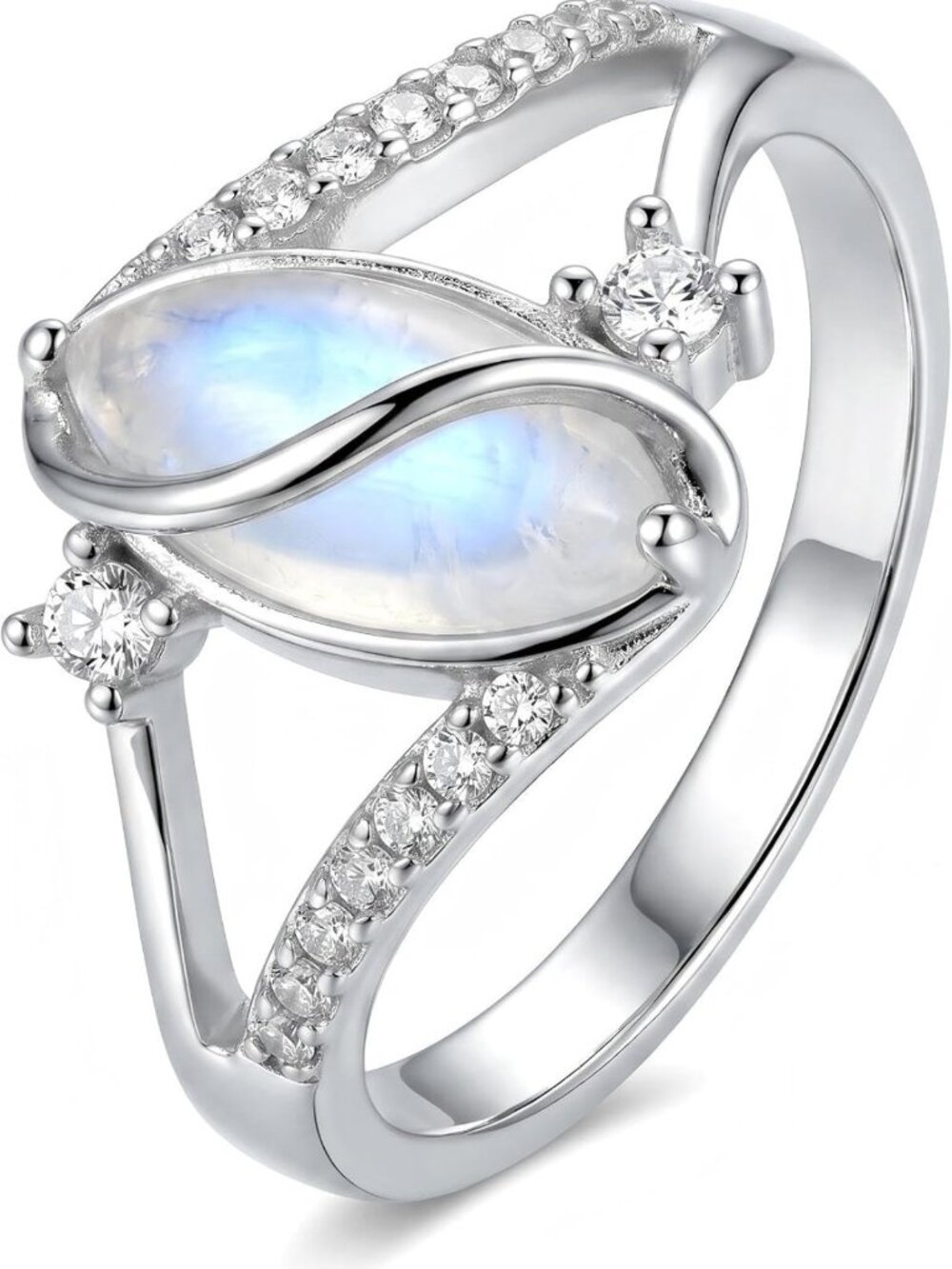 Stunning Natural Moonstone Ring for Women | Unique New Beginnings Gift Jewelry